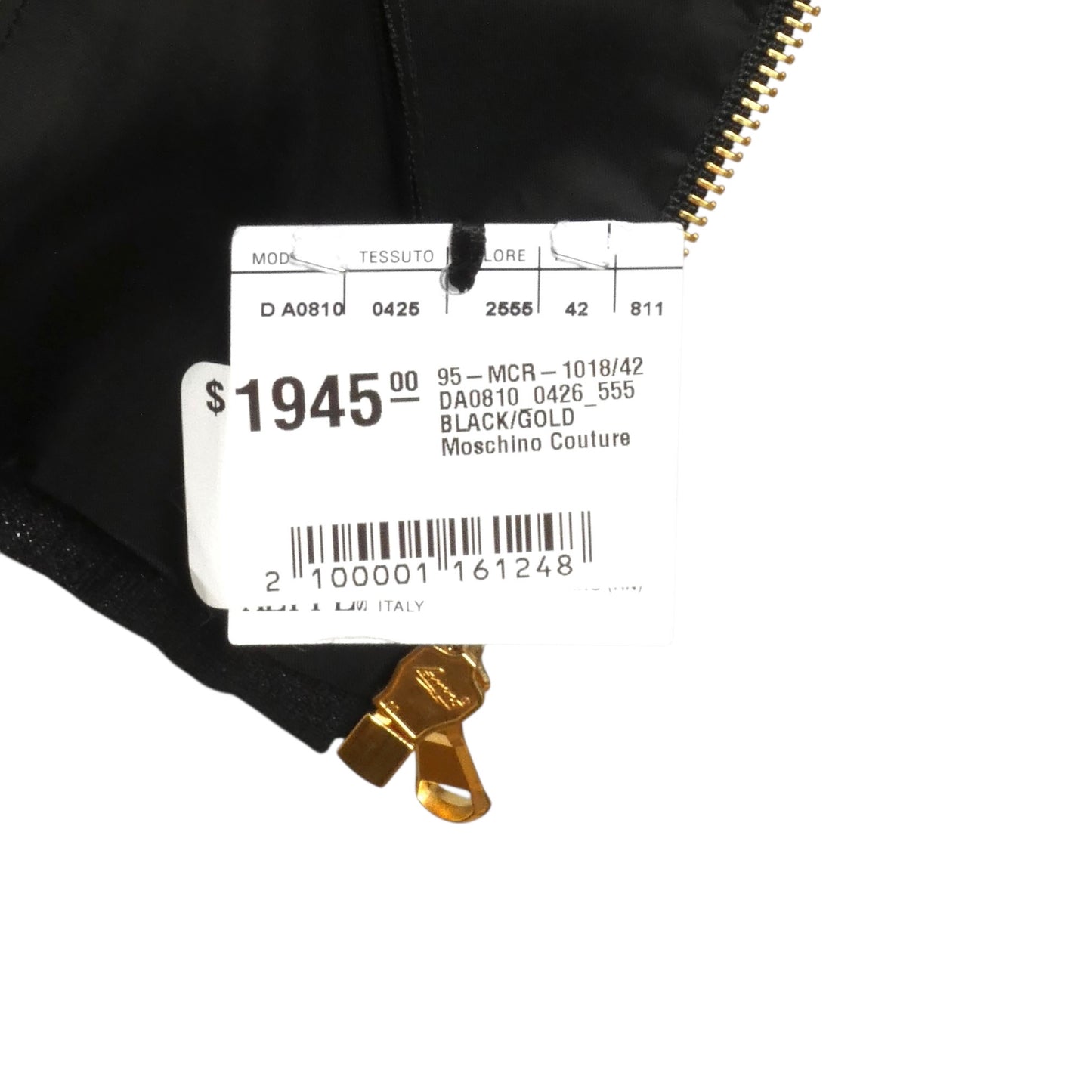 MOSCHINO COUTURE- NWT 2018 Sequin Bustier Bodice, Size 8