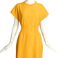 ICEBERG- 2021 Yellow Knit Shift Dress, Size 4