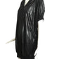 CHEAP & CHIC MOSCHINO- Black Textured Knit Hoodie Tunic, Size 10