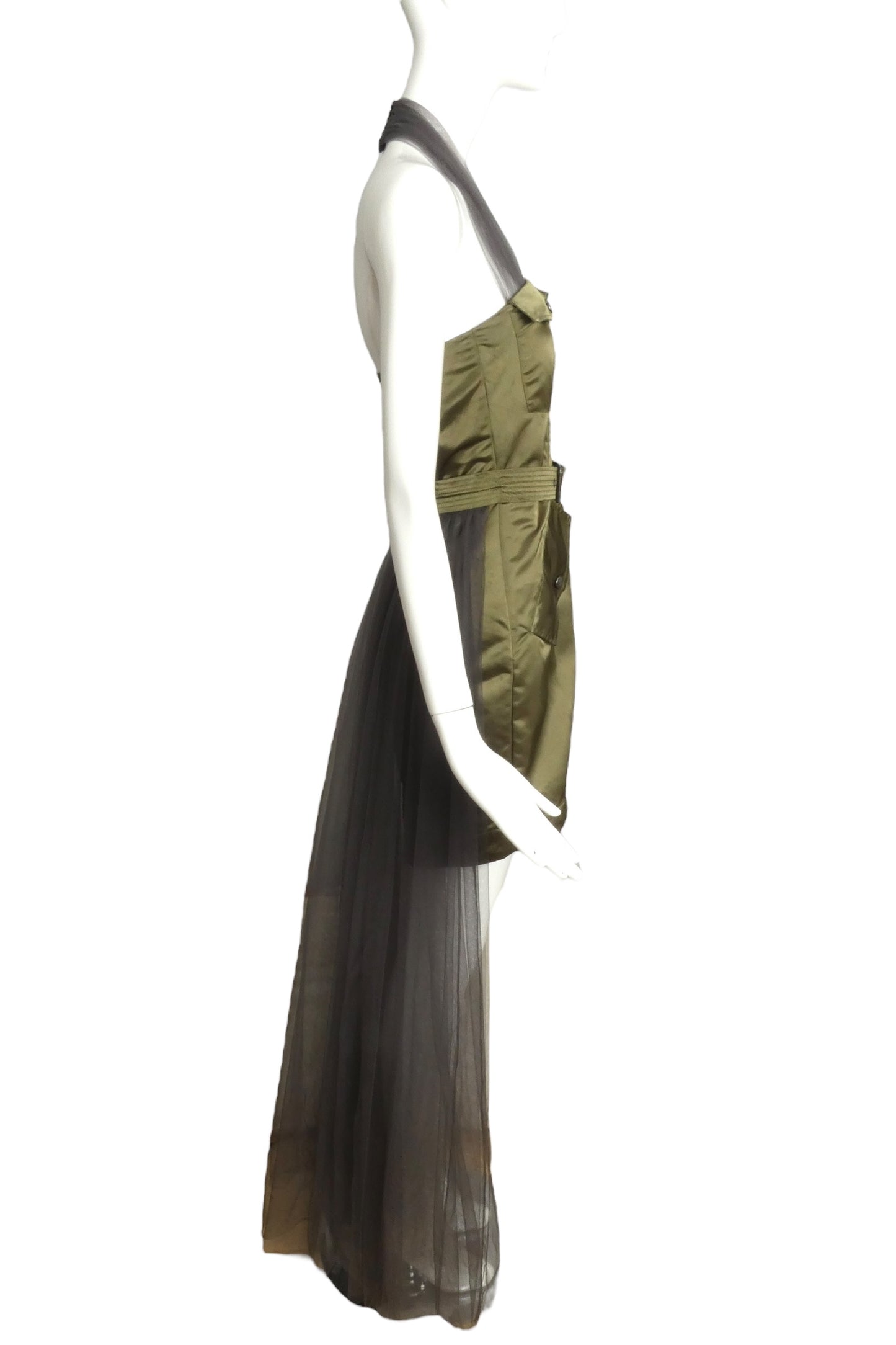 MOSCHINO COUTURE- 2017 Military Inspired Tulle Dress, Size 4