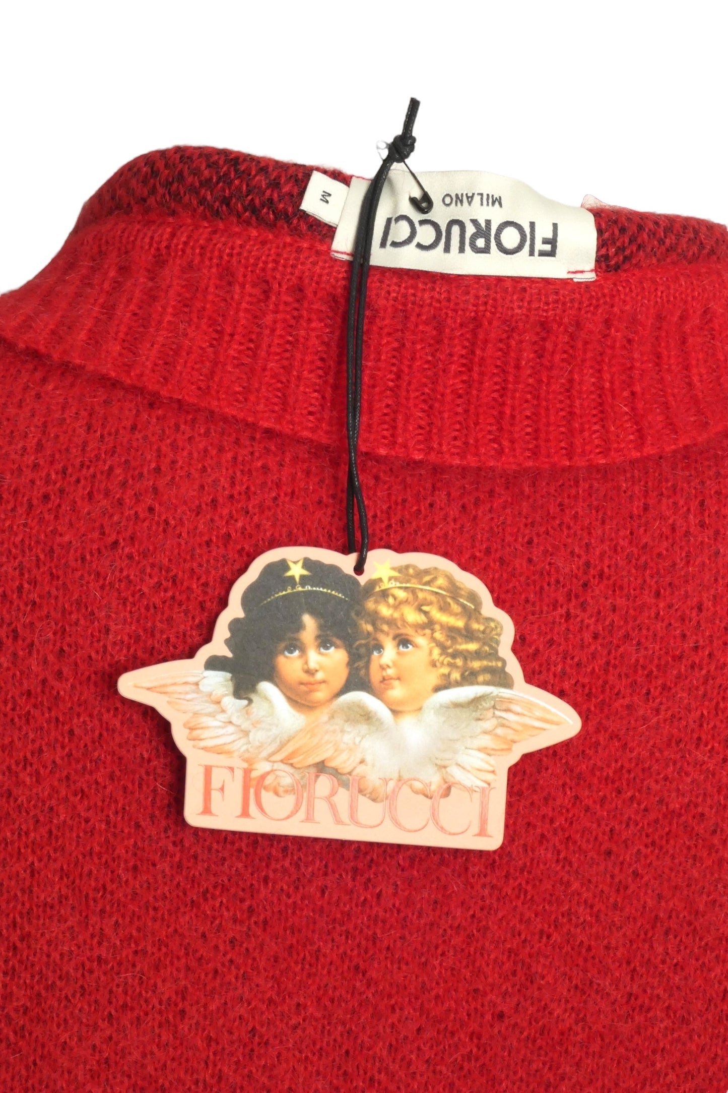 FIORUCCI- NWT 2023 Red Print Sweater Vest, Size Medium