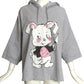 MOSCHINO COUTURE- NWT 2020 Distressed Sweatshirt Hoodie, Size 4