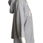 MOSCHINO COUTURE- NWT 2020 Distressed Sweatshirt Hoodie, Size 4