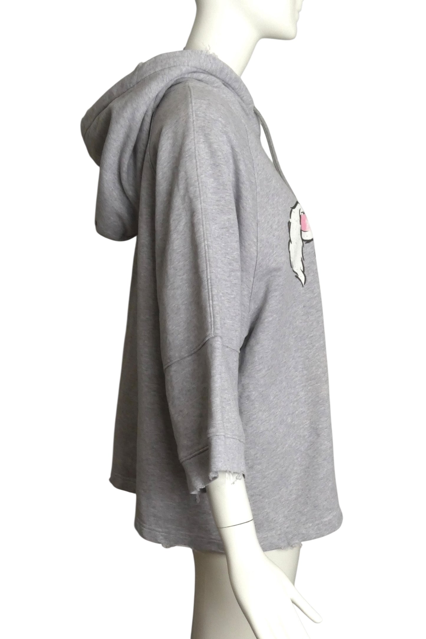 MOSCHINO COUTURE- NWT 2020 Distressed Sweatshirt Hoodie, Size 4