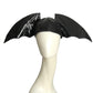 MOSCHINO- NWT 2020 Black Vinyl Bat Wing Cap, Size Small
