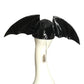 MOSCHINO- NWT 2020 Black Vinyl Bat Wing Cap, Size Small