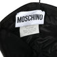 MOSCHINO- NWT 2020 Black Vinyl Bat Wing Cap, Size Small