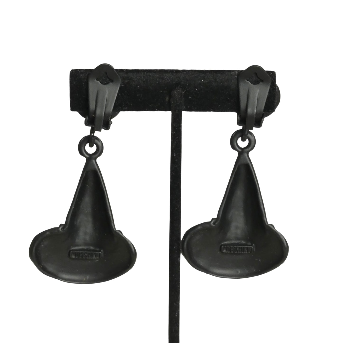 MOSCHINO- 2020 Black Witch Hat Earrings