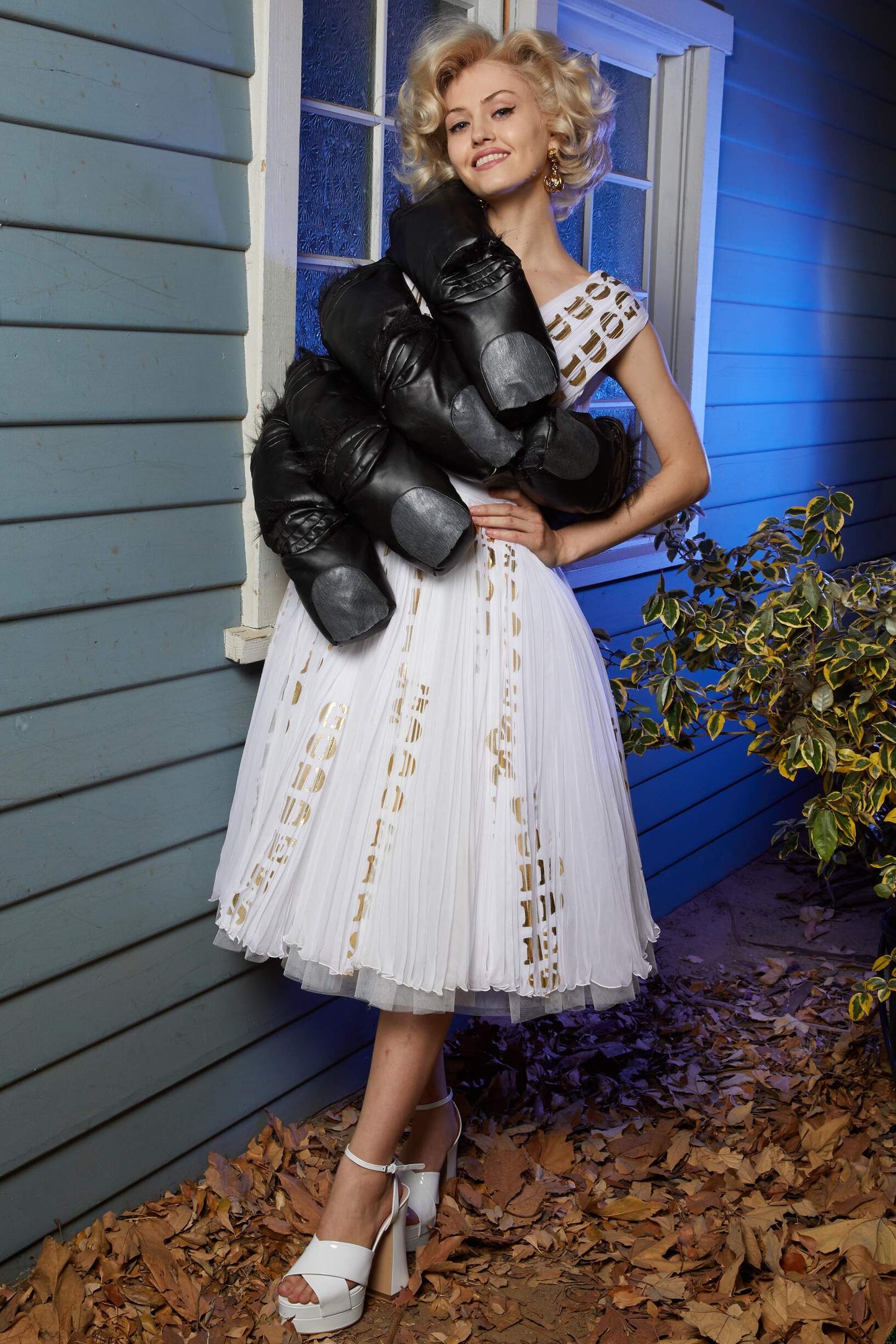 MOSCHINO- 2020 Gold Jack-o-Lantern Earrings