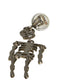 MOSCHINO- NWT 2020 Silver Skeleton Earrings