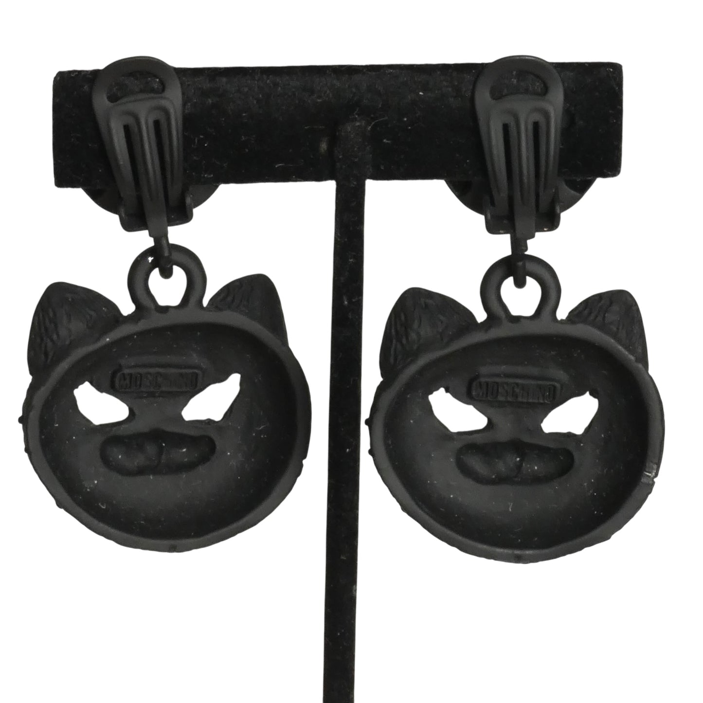 MOSCHINO- NWT 2020 Black Cat Earrings