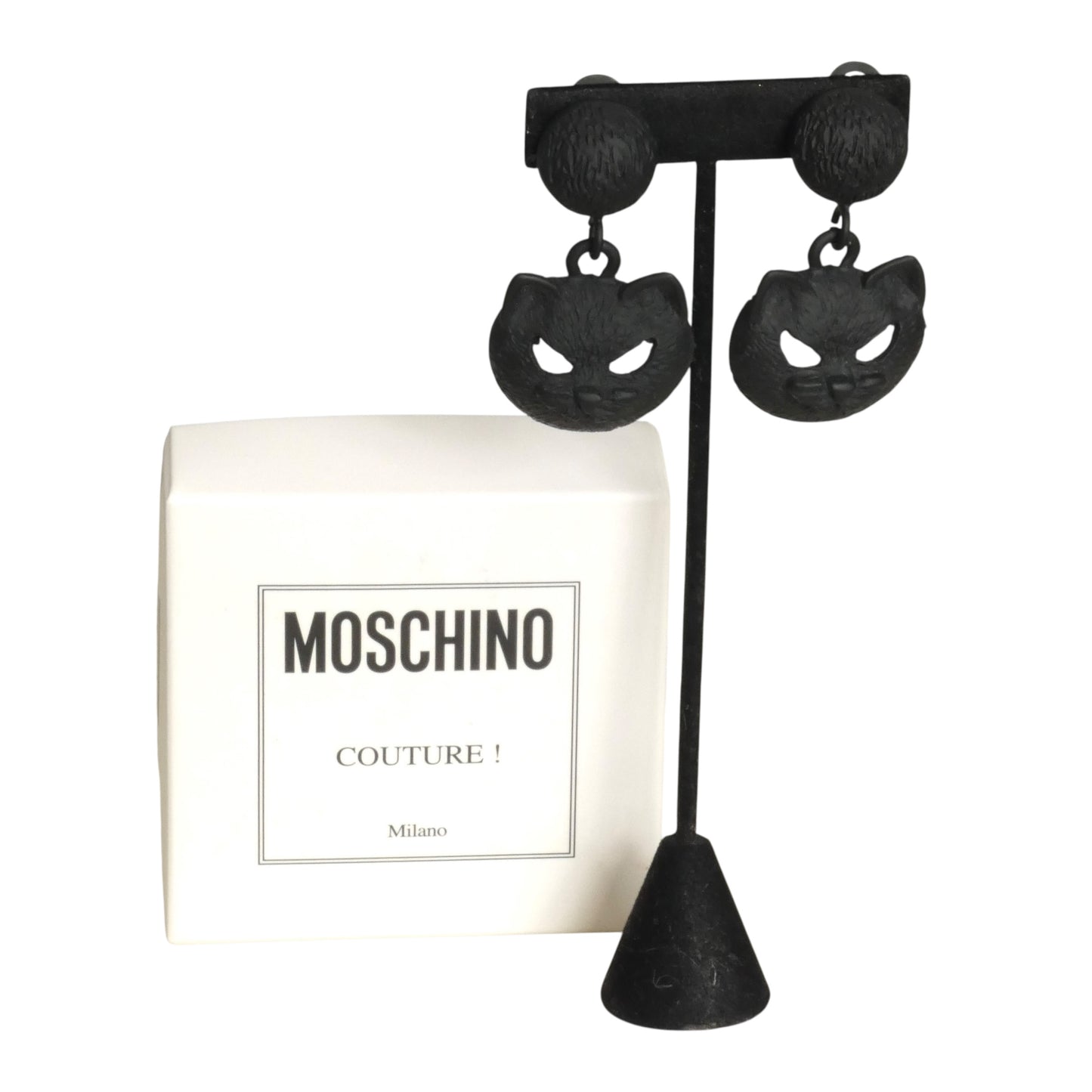 MOSCHINO- NWT 2020 Black Cat Earrings