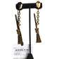 MOSCHINO- NWT 2020 Gold Broomstick Earrings