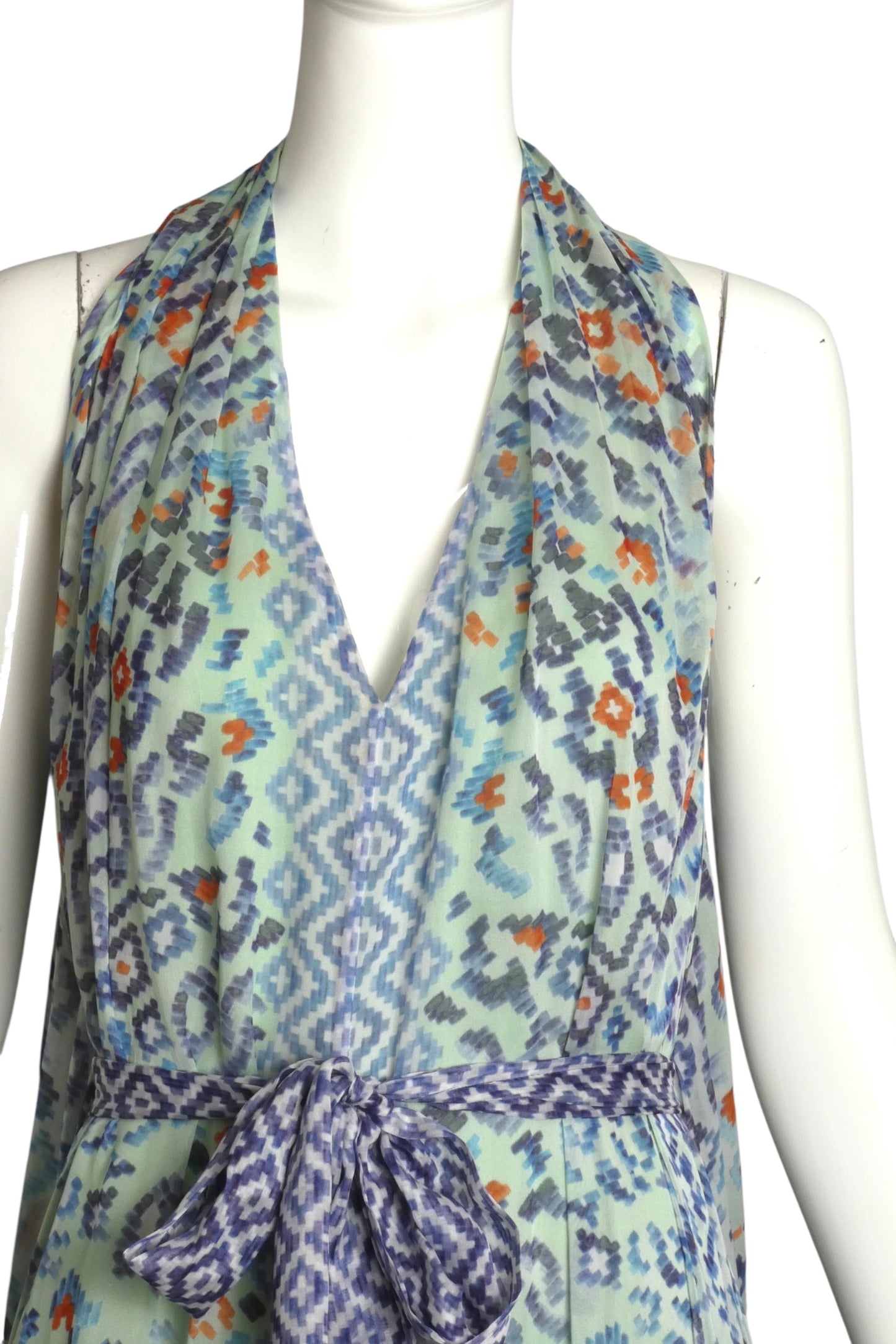 TEMPERLEY LONDON- NWT 2013 Multi Color Chiffon Maxi Dress, Size 4