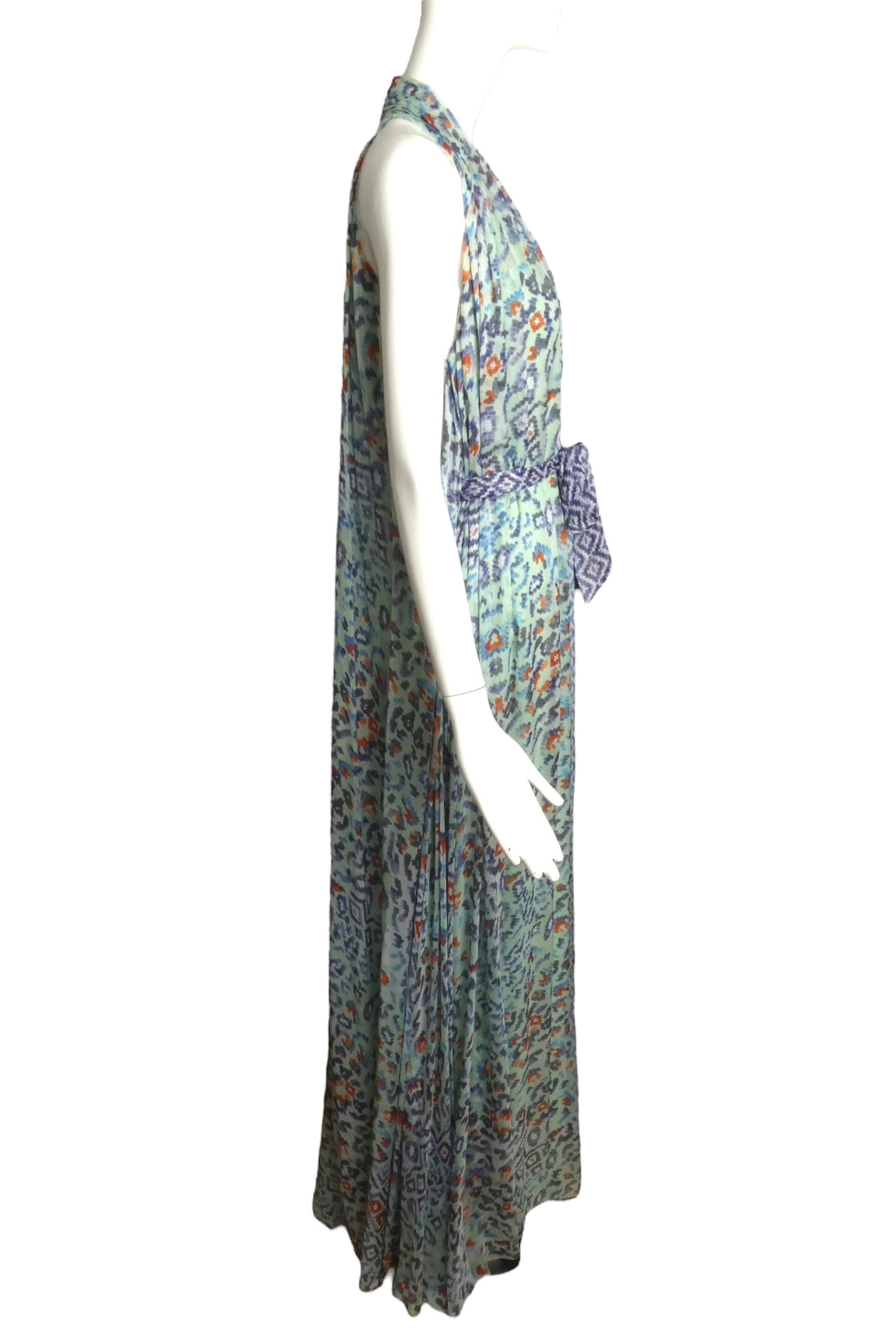 TEMPERLEY LONDON- NWT 2013 Multi Color Chiffon Maxi Dress, Size 4