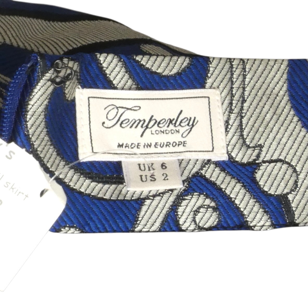 TEMPERLEY- NWT 2014 Multi Color Brocade Pencil Skirt, Size 2