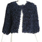 TEMPERLEY- NWT 2014Navy Silk Petal Jacket, Size 6