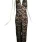 TEMPERLEY LONDON- NWT 2015 Black Lace Halter Jumpsuit, Size 6
