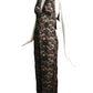 TEMPERLEY LONDON- NWT 2015 Black Lace Halter Jumpsuit, Size 6