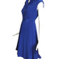 MCQ MCQUEEN- NWT 2011 Blue Western Cut Dress, Size 4