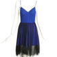 MCQ MCQUEEN- NWT 2011 Blue Western Cut Dress, Size 4