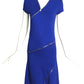 MCQ MCQUEEN- NWT 2011 Blue Knit Zipper Dress, Size 6