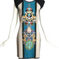 MARY KATRANTZOU- NWT Graphic Print Wool Knit Dress, Size Medium