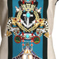 MARY KATRANTZOU- NWT Graphic Print Wool Knit Dress, Size Medium