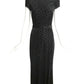 ISSA- NWT 2012 Black Velvet Knit Gown, Size 2