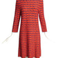 ISSA- NWT Multi Color Patterned Knit Dress, Size Medium