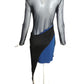 ISSA- NWT Black & Blue Sheer Knit Cocktail Dress, Size 6