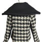 JC de CASTELBAJAC- NWT 2013 Houndstooth Fleece Moto Jacket, Size 14