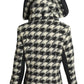 JC de CASTELBAJAC- NWT 2013 Houndstooth Fleece Moto Jacket, Size 14