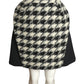 JC de CASTELBAJAC- NWT 2013 Houndstooth Fleece Skirt, Size 6