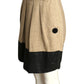 JC de CASTELBAJAC- NWT Linen & Leather Skirt, Size 6