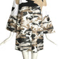 JC de CASTELBAJAC- NWT 2014 Camo Print Overcoat, Size 12