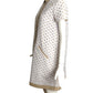 JC de CASTELBAJAC- NWT 2014 Eyelet Linen Trapeze Dress, Size 8