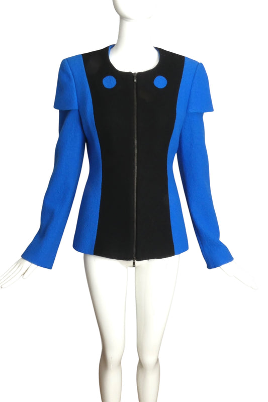 JC de CASTELBAJAC- NWT 2012 Wool Boucle Jacket, Size 10