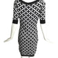 JC de CASTELBAJAC- NWT Printed Cotton Knit Dress, Size Small