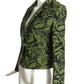 JC de CASTELBAJAC- NWT 2013 Floral Brocade Blazer, Size 8