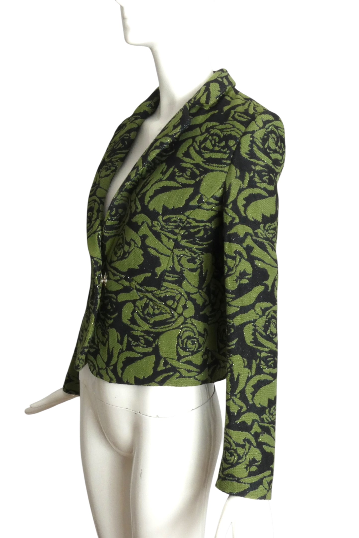 JC de CASTELBAJAC- NWT 2013 Floral Brocade Blazer, Size 8