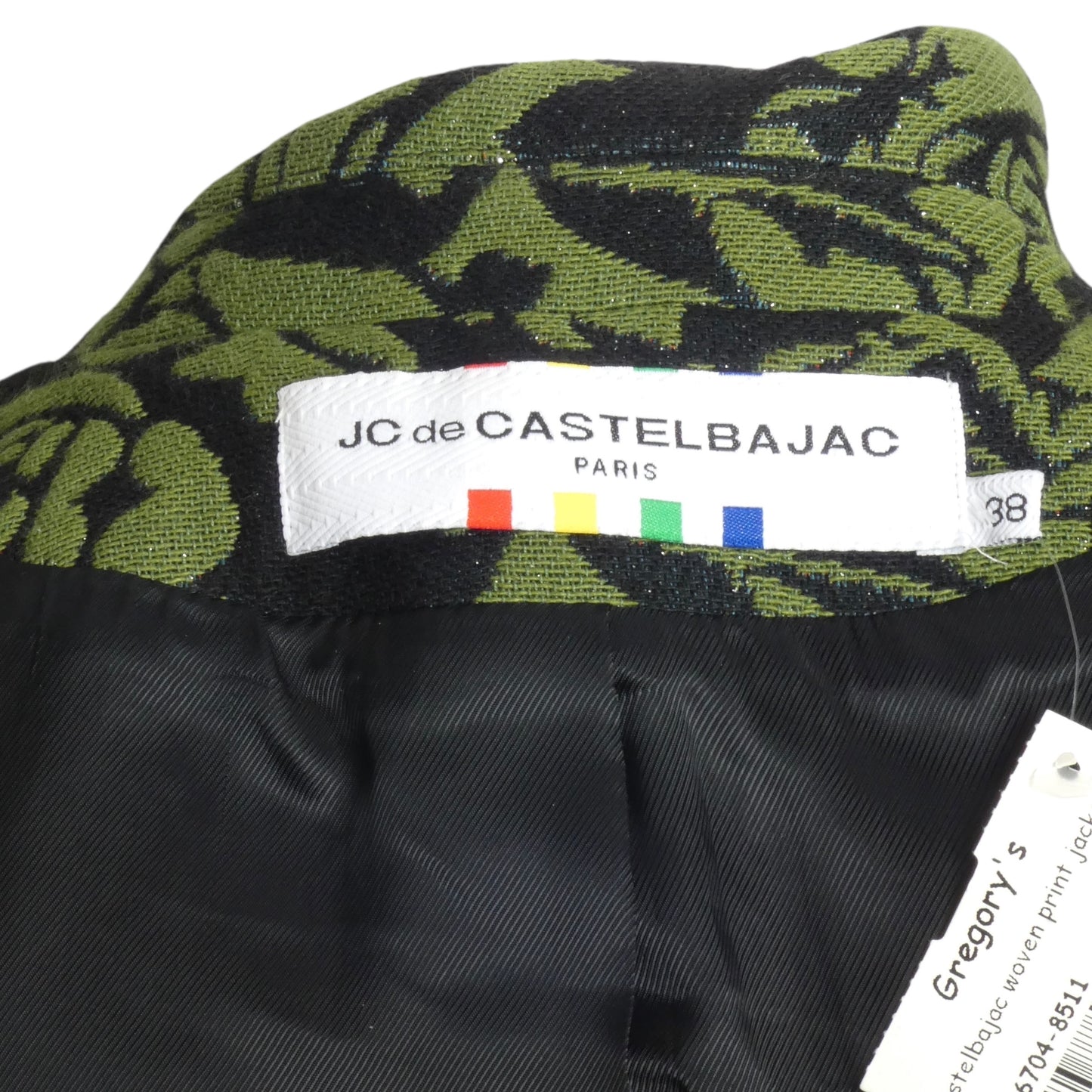 JC de CASTELBAJAC- NWT 2013 Floral Brocade Blazer, Size 8
