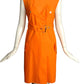 JC DE CASTELBAJAC- NWT Orange Cotton Dress, Size 10