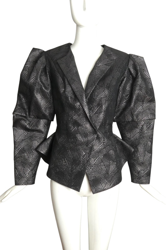 RUBIN SINGER- NWT Silk Brocade Cocktail Jacket, Size 6