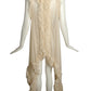 THOMAS WYLDE- NWT Ivory Fringed Ruffle Chiffon Vest, Size Small