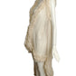 THOMAS WYLDE- NWT Ivory Fringed Ruffle Chiffon Vest, Size Small