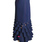 DION LEE- NWT Navy Slash Skirt, Size 4