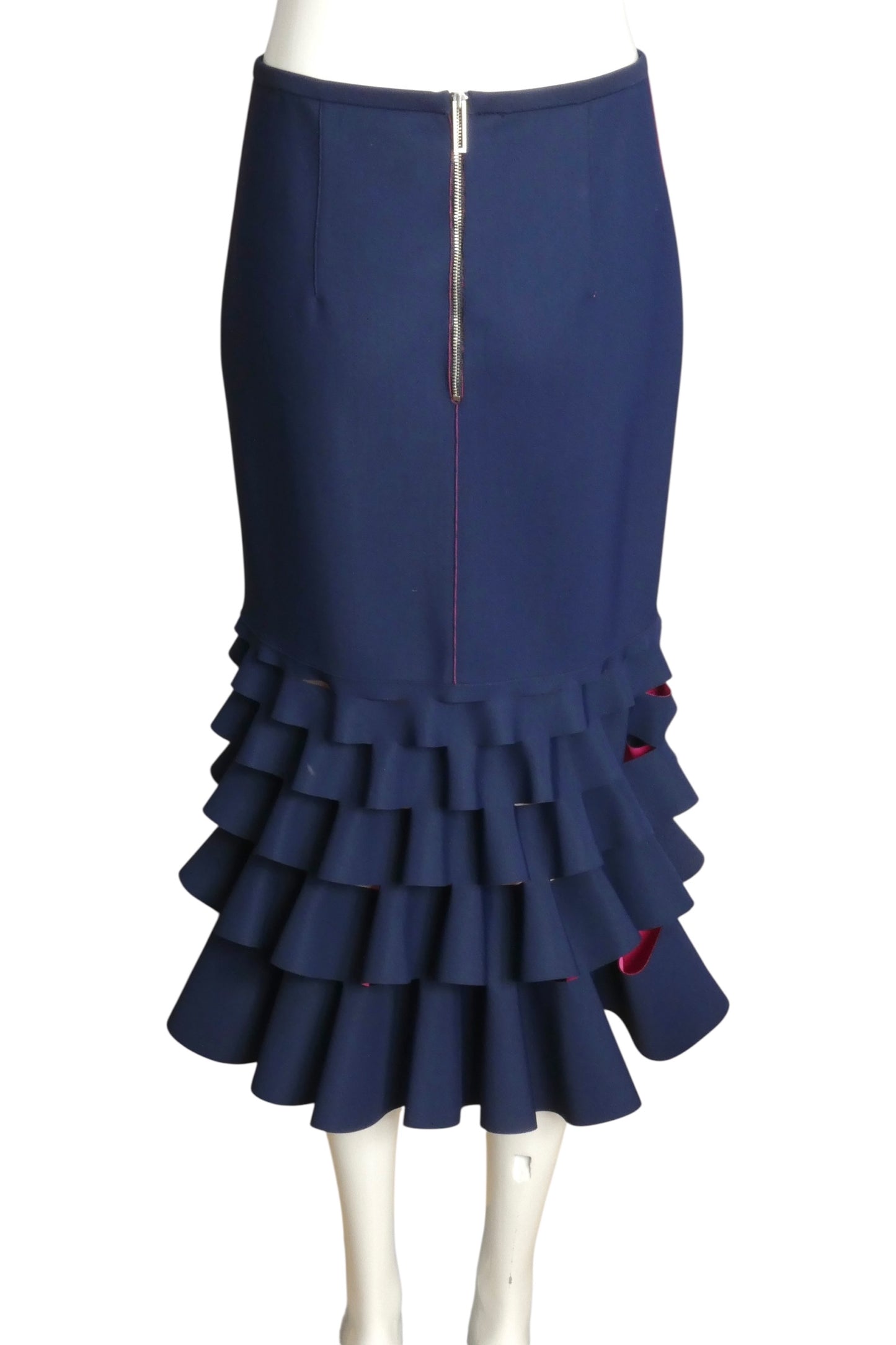 DION LEE- NWT Navy Slash Skirt, Size 4