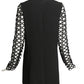 DAVID KOMA- NWT 2015 Black Crepe & Lace Coat, Size 6