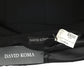 DAVID KOMA- NWT 2015 Black Crepe & Lace Coat, Size 6